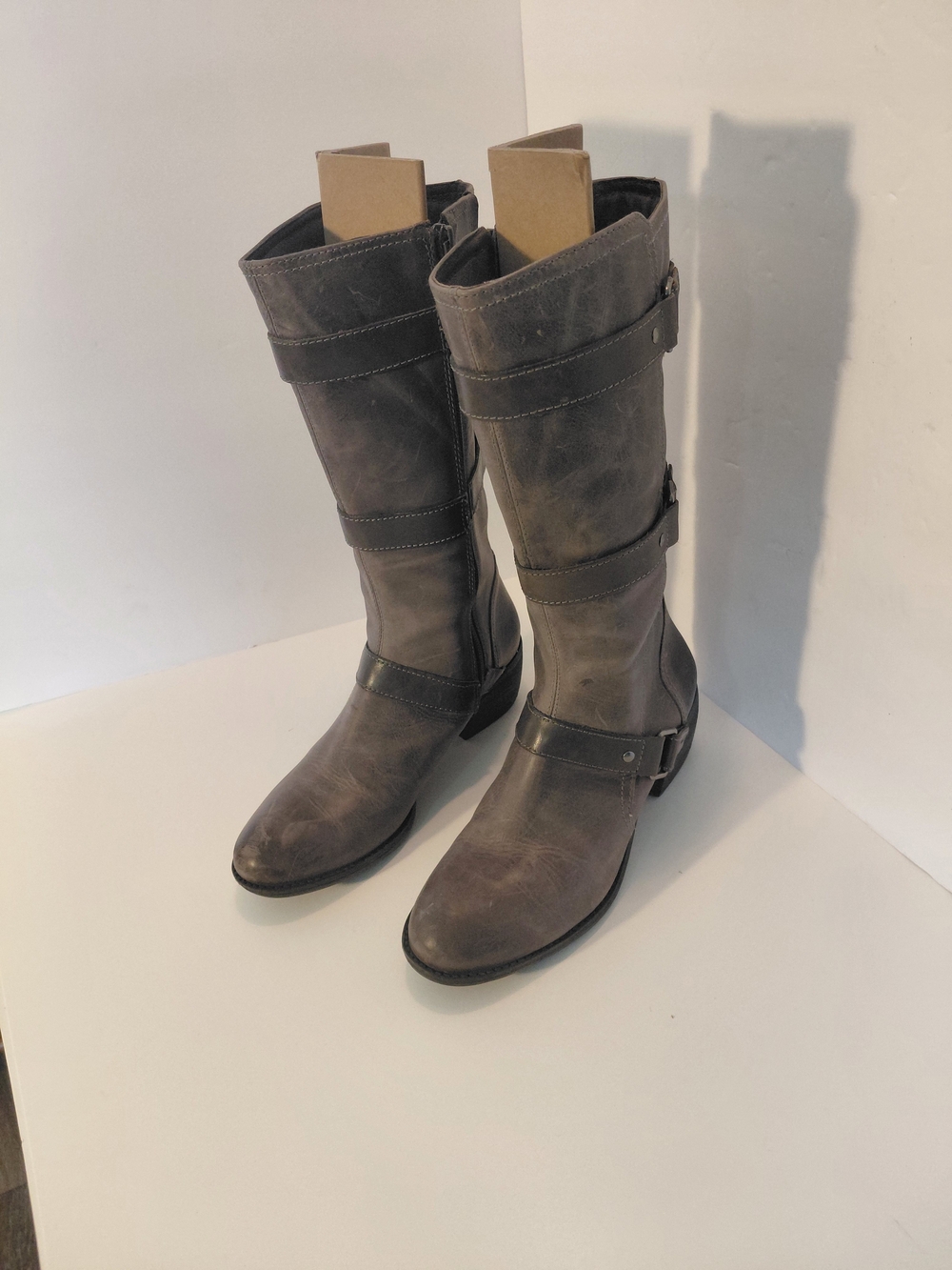 Nurture by Lamaze Gray Tall Buckle Riding Boots